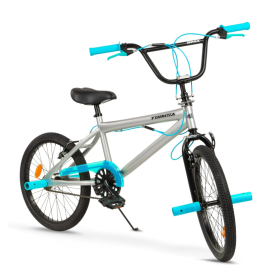 Bicicleta 20" Bmx Rueda Fina Azul/Plata De Toimsa