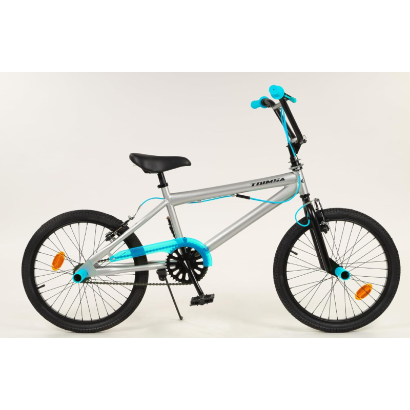 Bicicleta 20" Bmx Rueda Fina Azul/Plata