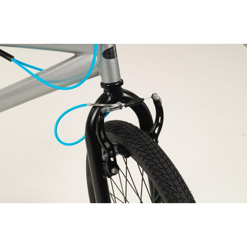 Bicicleta 20" Bmx Rueda Fina Azul/Plata