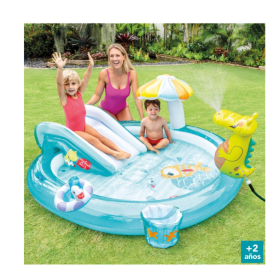 Centro De Juegos Hinchable Cocodrilo De Intex 2