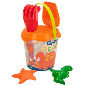 Set Cubo Playa Y Accesorios Dino Beach De Color Baby
