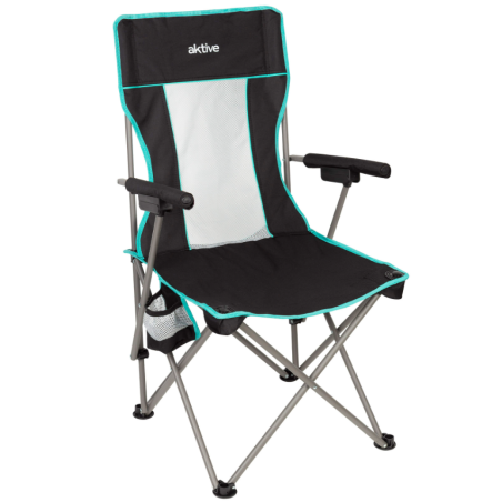 Silla Plegable Deluxe Respaldo Rejilla De Aktive