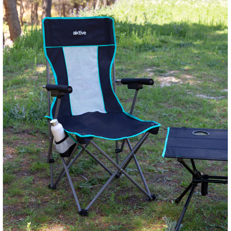 Silla Plegable Deluxe Respaldo Rejilla