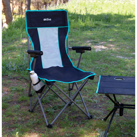 Silla Plegable Deluxe Respaldo Rejilla