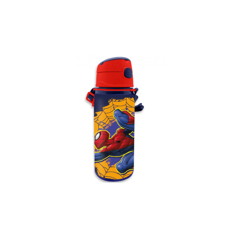 Cantimplora Aluminio Asa Spiderman 600 Ml De Kids Euroswan