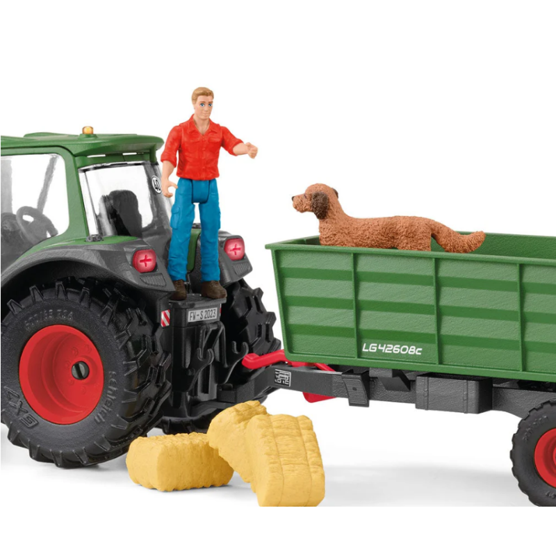 Schleich Tractor Con Remolque