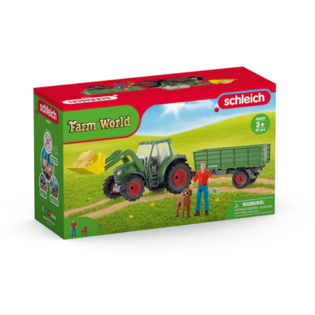 Schleich Tractor Con Remolque