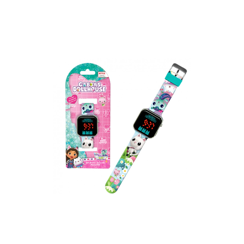 Reloj Led La Casa De Muñecas Gabby De Kids Euroswan