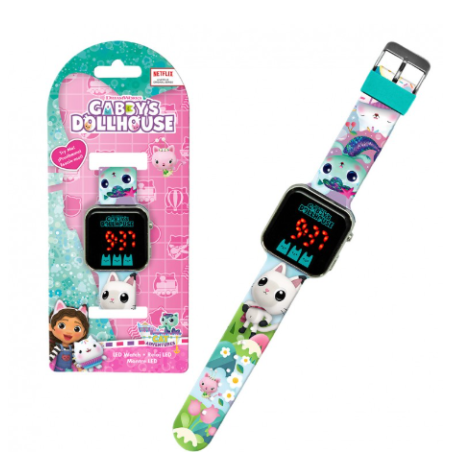 Reloj Led La Casa De Muñecas Gabby De Kids Euroswan