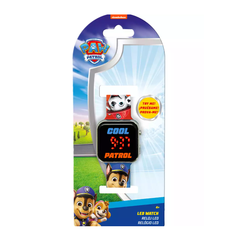 Reloj Led Patrulla Canina De Kids Euroswan