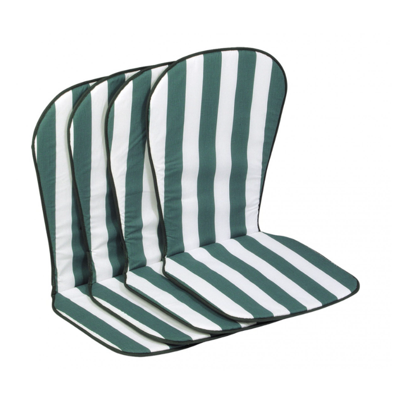 Pack De 4 Cojines Respaldo Alto 2 Cm Verde De Alco