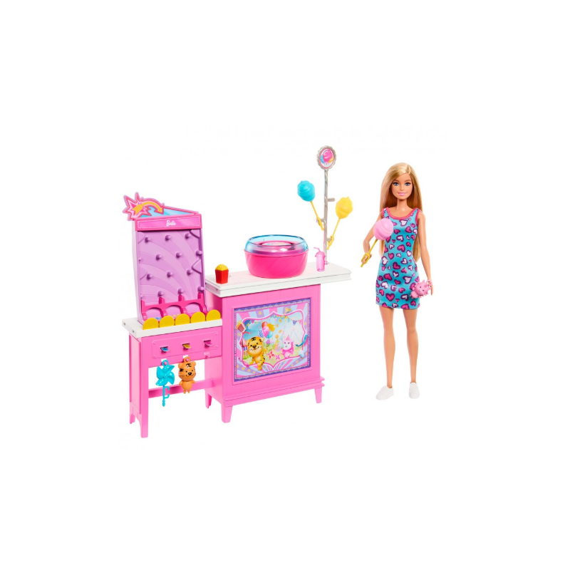 Barbie Puesto De Algodón De Azúcar