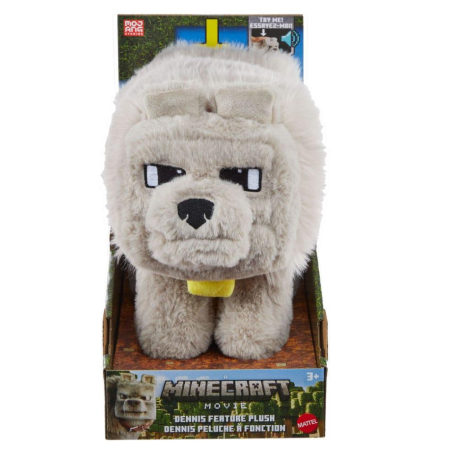 Minecraft Peluche Dennis El Lobo 30 Cm De Mattel