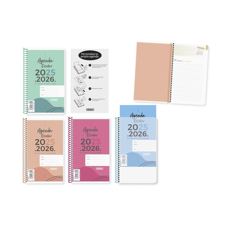 Agenda Escolar Personalizable 25-26 Surtido