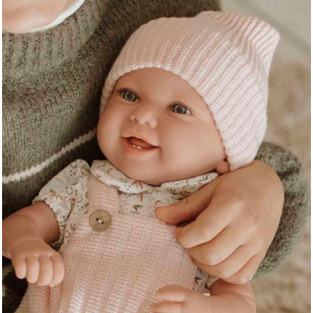 Muñeca Arias Elegance 42 Cm Zoe Rosa Con Cojín