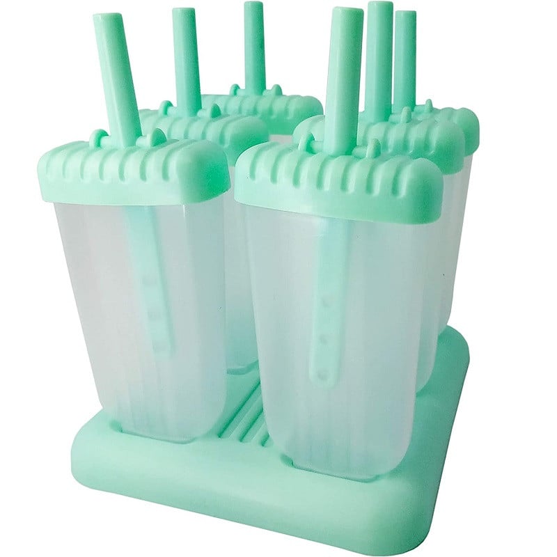 Set 6 Moldes Para Helado Con Bandeja