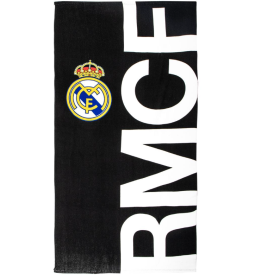 Toalla Microfibra Real Madrid Negra De Cerdá