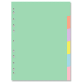 Separadores Pastel Cartón A4 6 Uds 2