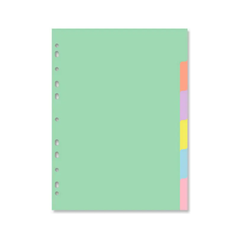 Separadores Pastel Cartón A4 6 Uds