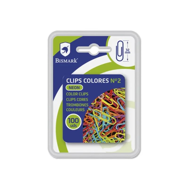 Clips Colores Neón 100 Uds