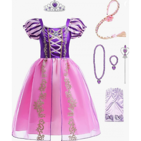 Disfraz Princesa Rapunzel 5-6 Años De ATTA