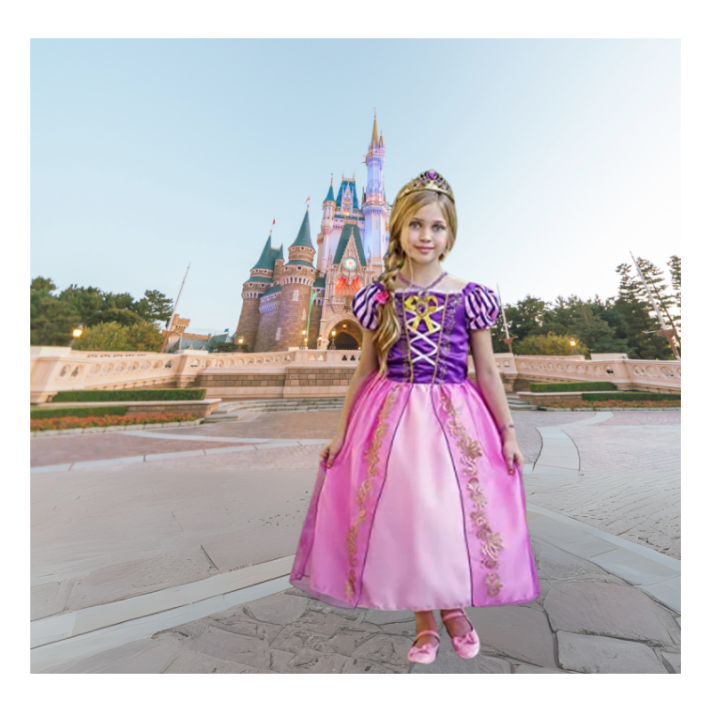 Disfraz Princesa Rapunzel 5-6 Años