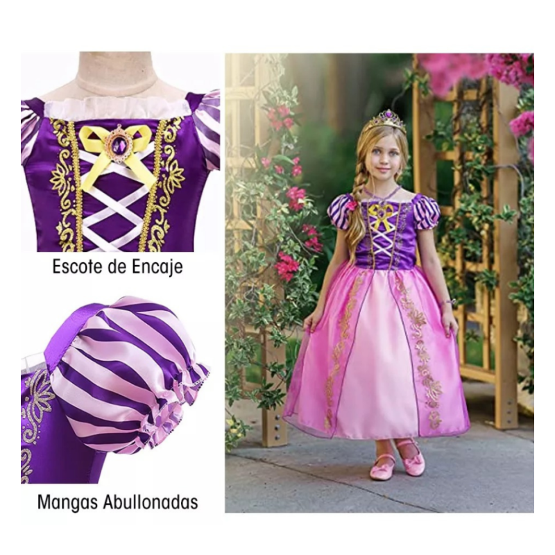 Disfraz Princesa Rapunzel 5-6 Años