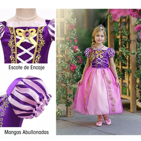 Disfraz Princesa Rapunzel 5-6 Años