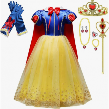 Disfraz Princesa Blancanieves 8-9 Años De Ataa