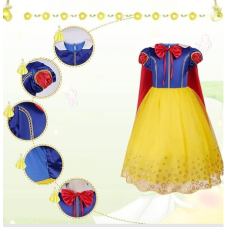 Disfraz Princesa Blancanieves 8-9 Años