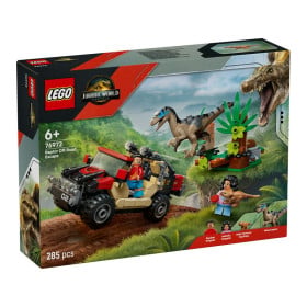 LEGO Jurassic World Huida en Todoterreno y Raptor al Acecho