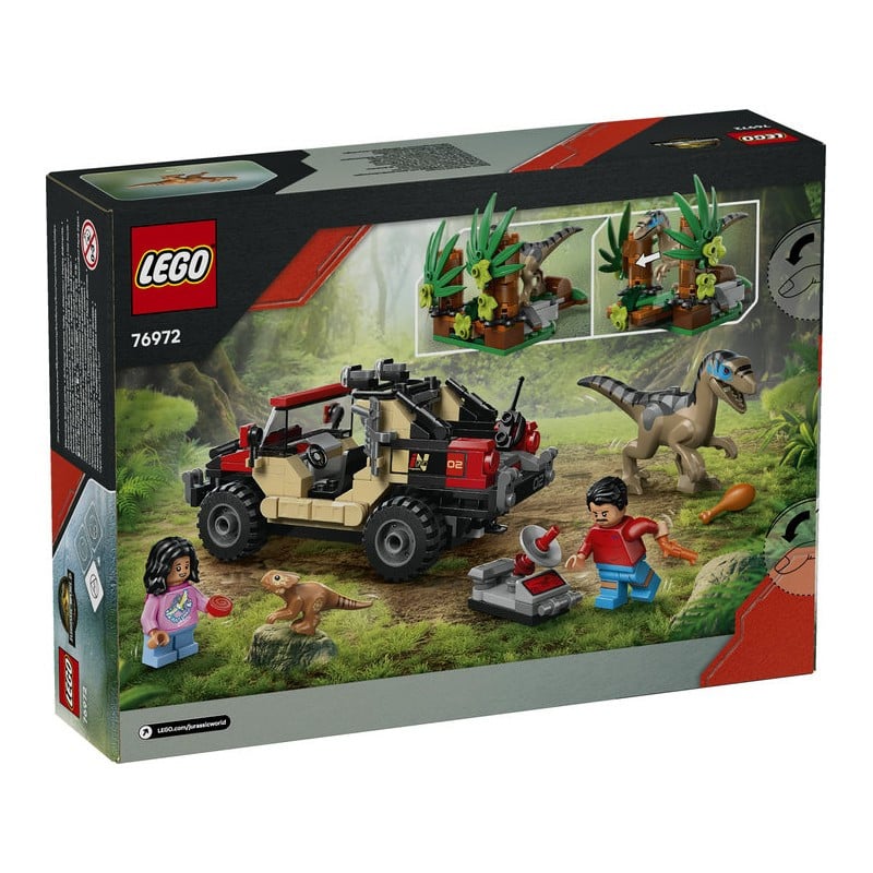 LEGO Jurassic World Huida en Todoterreno y Raptor al Acecho