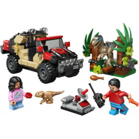 LEGO Jurassic World Huida en Todoterreno y Raptor al Acecho 2