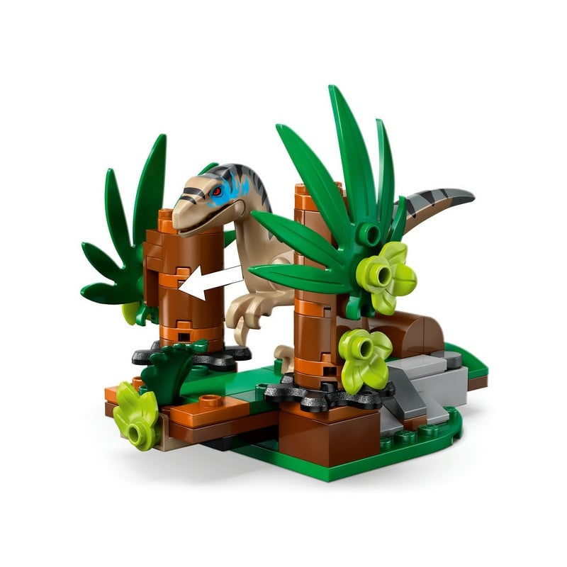 LEGO Jurassic World Huida en Todoterreno y Raptor al Acecho