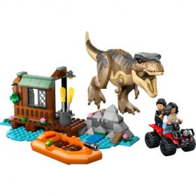 LEGO Jurassic World Huida Por El Río y T-Rex A La Caza 2
