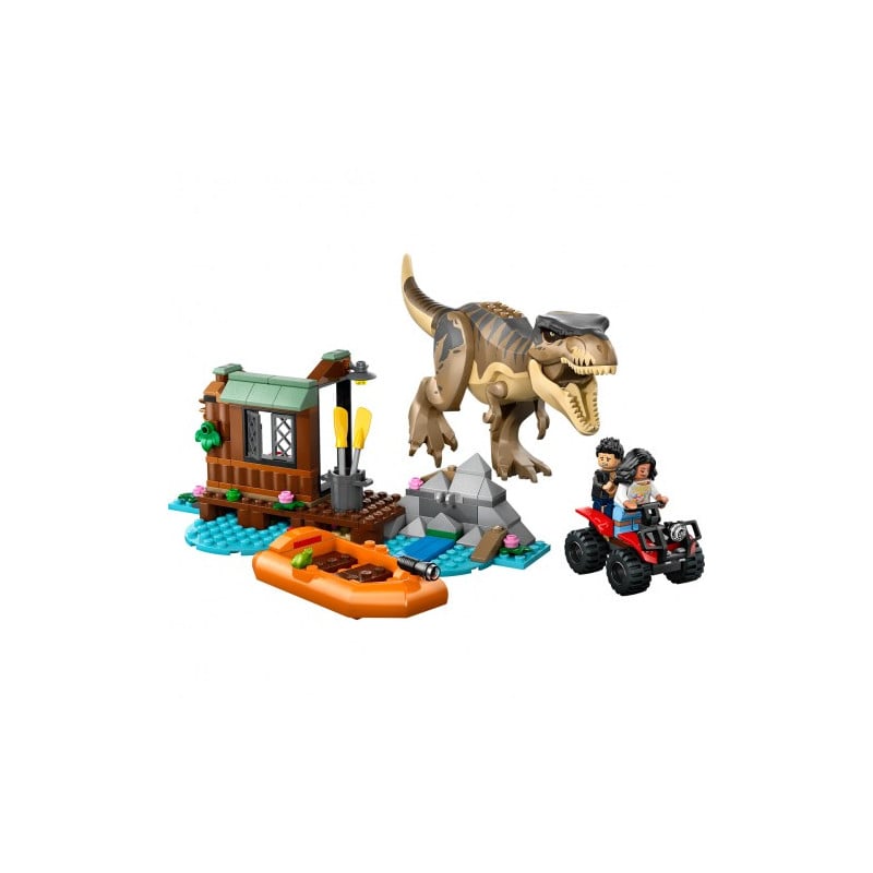 LEGO Jurassic World Huida Por El Río y T-Rex A La Caza