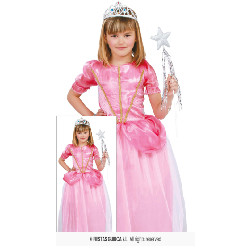Disfraz Princesa Del Baile Rosa 7-9 Años De Fiestas Guirca