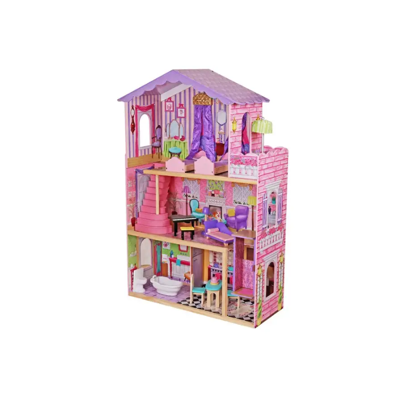 Casa De Muñecas Madera Derly Rosa De Ataa Cars