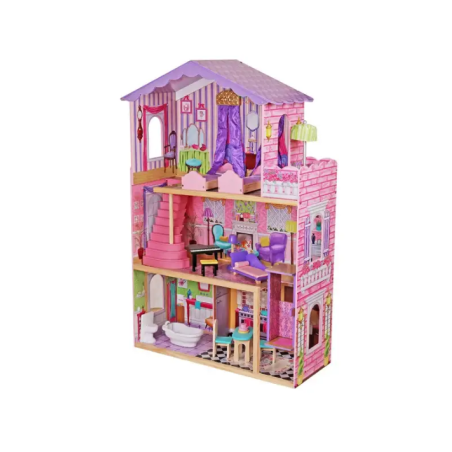 Casa De Muñecas Madera Derly Rosa De Ataa Cars