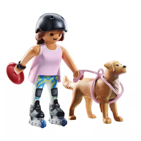 Playmobil Patinadora Con Retriever 2
