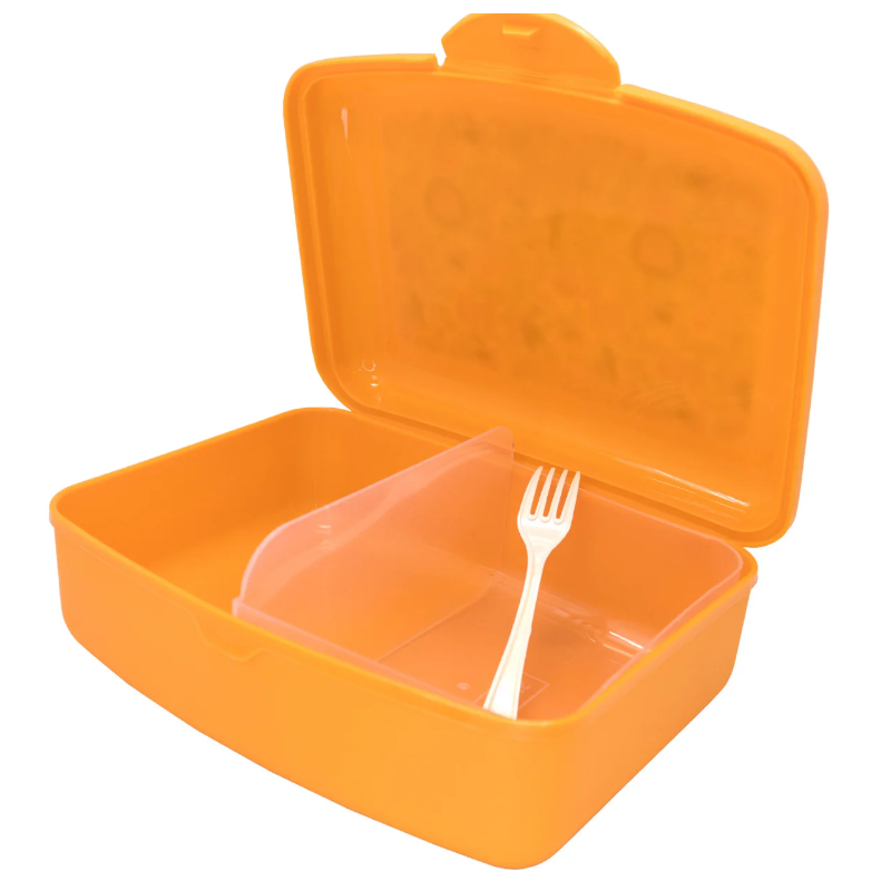 Fiambrera Con Divisor y Tenedor Leones