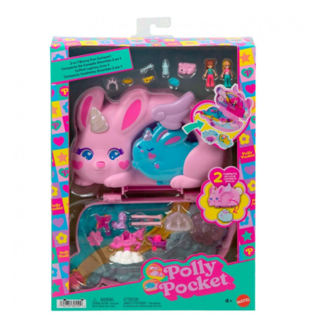 Polly Pocket Cofre Y Bolso Conejito De Mattel