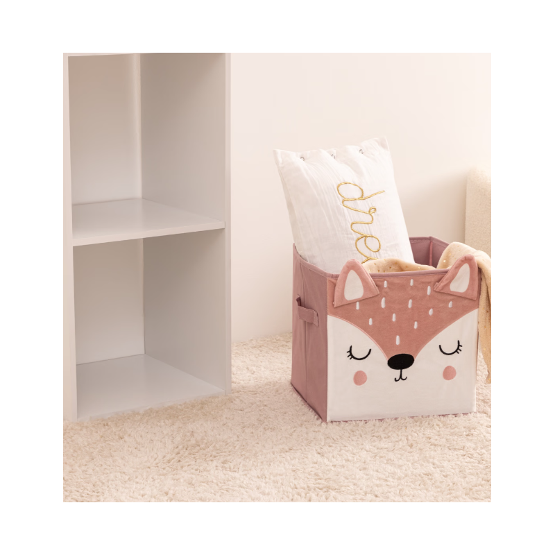 Cesta Plegable Zorro Rosa