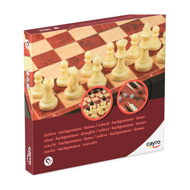 Ajedrez, Damas Y Backgammon Magnético