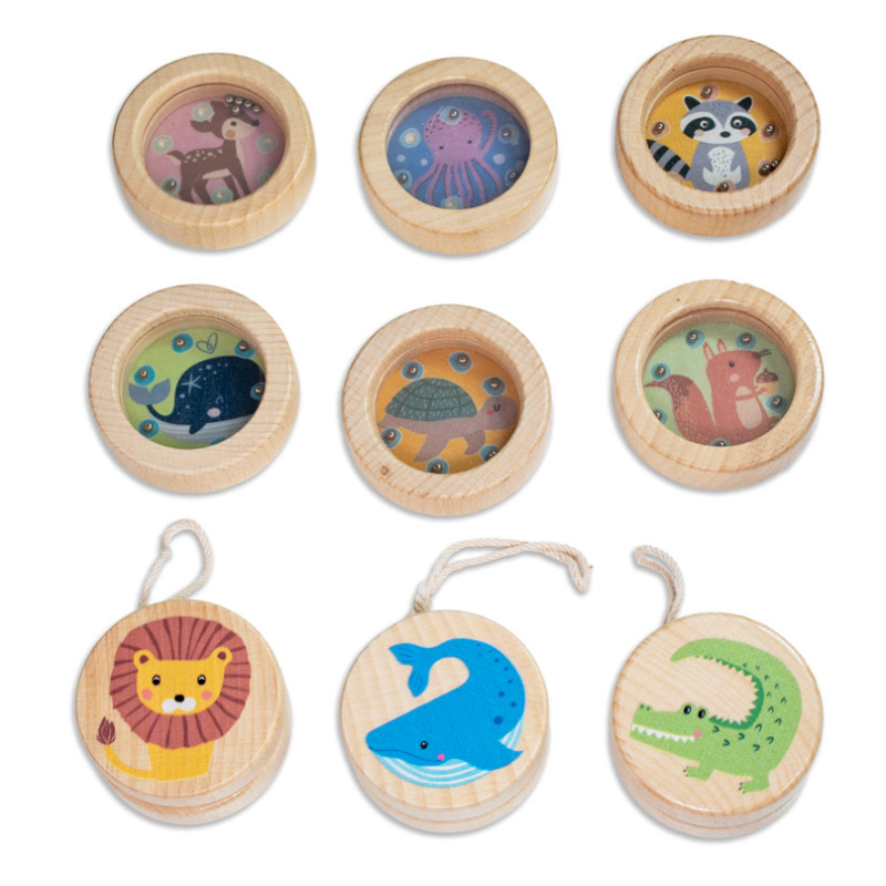 Laberinto Y Yo-Yó De Madera Surtido