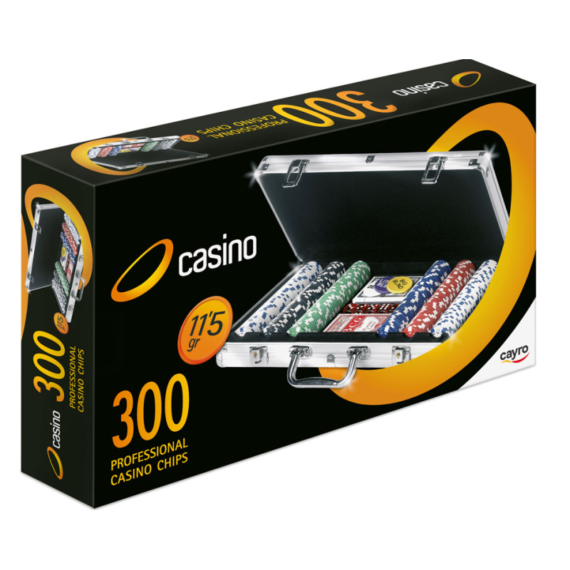 Maletín De Póker Con 300 Fichas Y Cartas