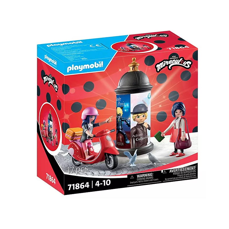 Playmobil Miraculous Paseo En Scooter Por París