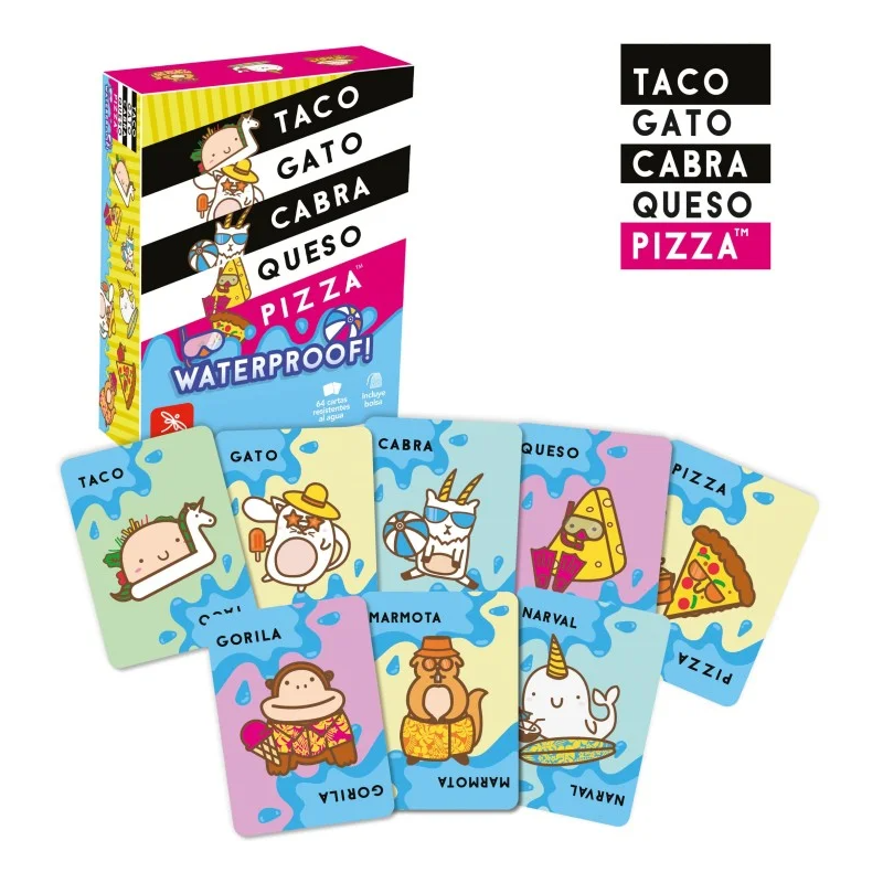 Taco Gato Cabra Queso Pizza Waterproof
