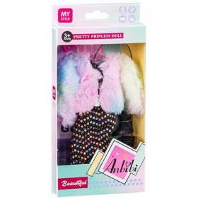 Vestido Muñeca Con Abrigo Rosa Surtido