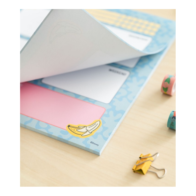 Bloc Planificador Semanal Stitch Tropical